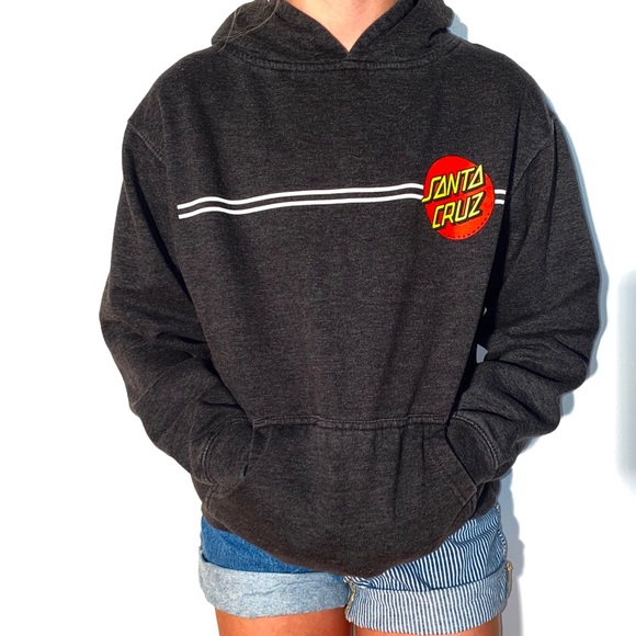 gray santa cruz hoodie